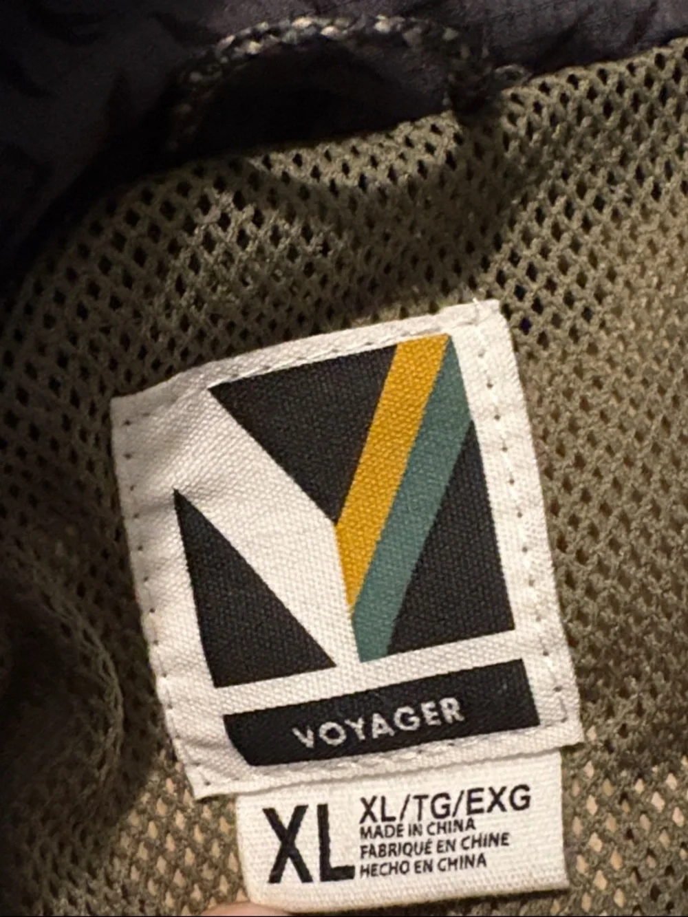 Voyager XL Wind Water Resistant Forest Night Windbreaker Jacket
